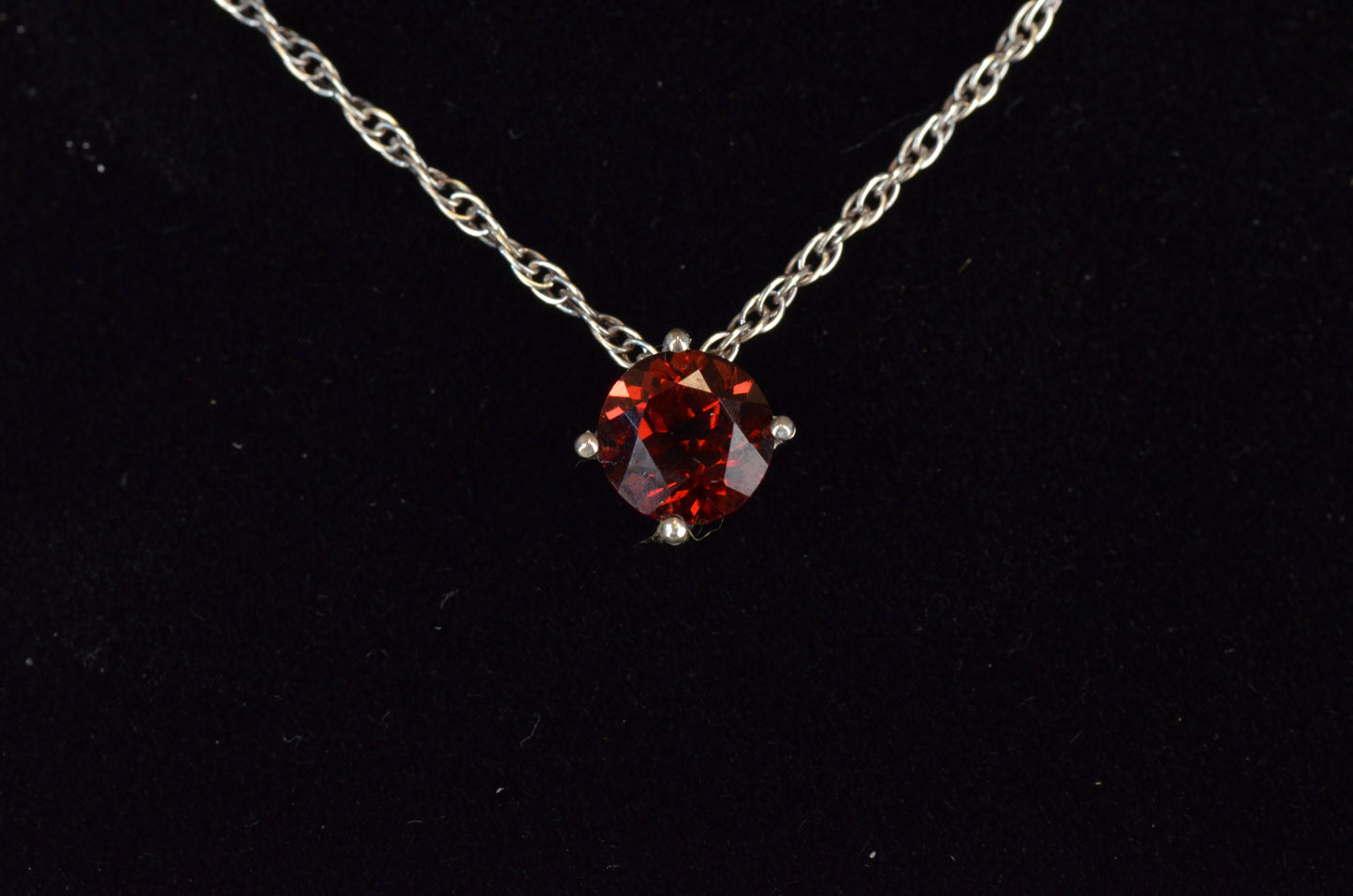 Simple Garnet Pendant