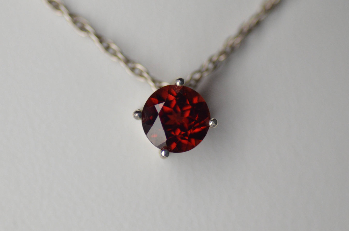 Simple Garnet Pendant
